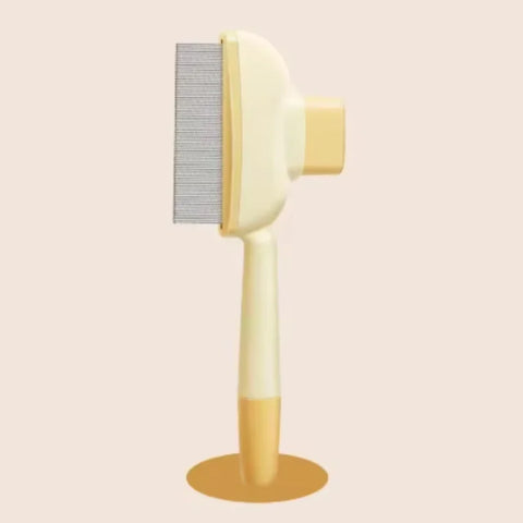 One-Button Self-Cleaning Pet Comb – Hair Remover for Cats & Dogs