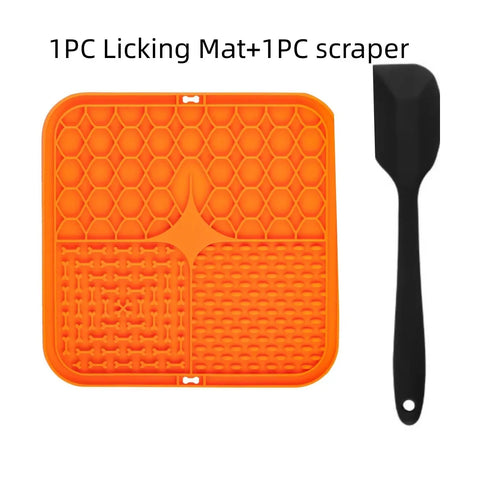Pet Lick Mat for Dogs – Silicone Slow Feeder & Bath Distraction Mat