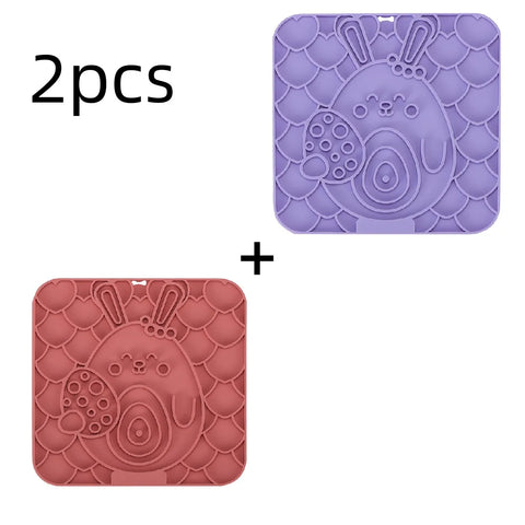 Pet Lick Mat for Dogs – Silicone Slow Feeder & Bath Distraction Mat