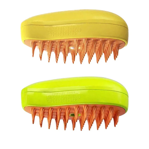 3-in-1 Steam Massage Pet Brush – Rechargeable Cat & Dog Grooming Comb