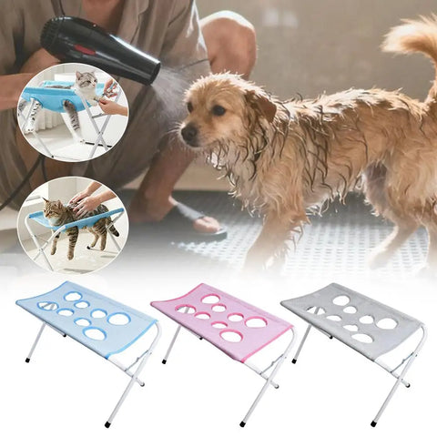 Cat Dog Bathing Rack Quick Dry Mesh Pet Grooming Hammock Anti-scratch Cat Nail Clipping Holder Dogs Cats Grooming Supplies