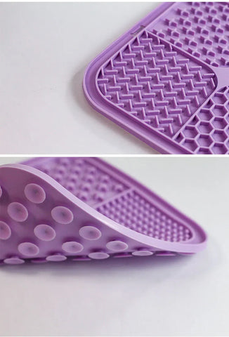 4-in-1 Pet Licking Mat – Suction Cup Slow Feeder for Dogs & Cats