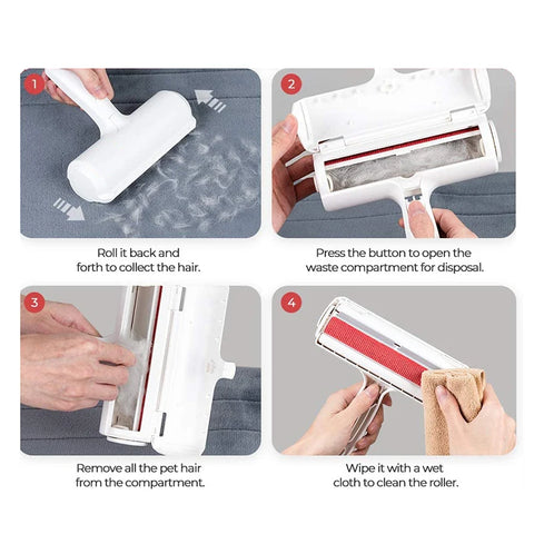 Reusable Pet Hair Remover Roller – Lint Brush for Furniture & Clothing