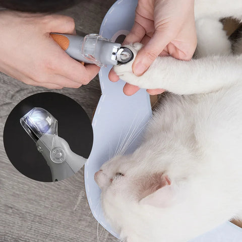 Professional LED Light Pet Nail Clippers – Safe Cat & Dog Nail Trimmer