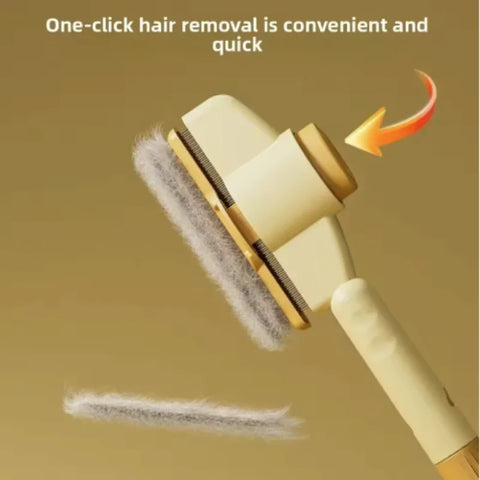 One-Button Self-Cleaning Pet Comb – Hair Remover for Cats & Dogs