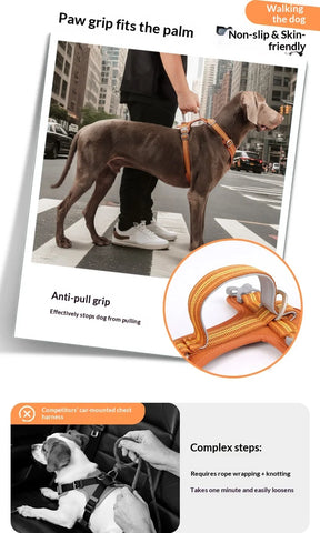 Anti-Pull Dog Harness & Leash Set – Reflective No-Pull Walking Harness