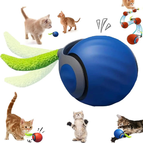 Speedy Tail 2.0 Interactive Cat Toy – USB Rechargeable Motion Ball
