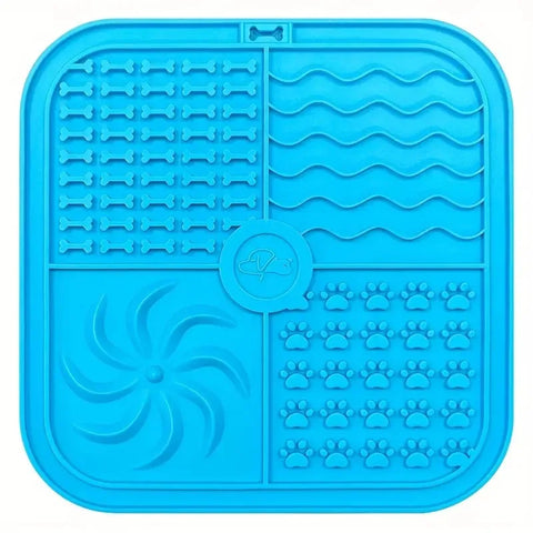 Silicone Slow Feeder Lick Mat – Non-Slip Pet Placemat for Dogs & Cats