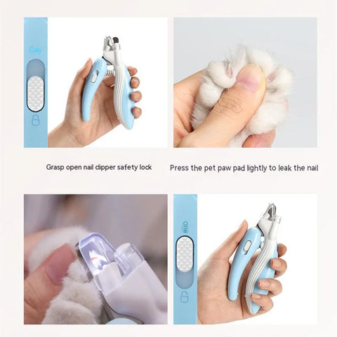 LED Pet Nail Clippers – Labor-Saving Electric Nail Trimmer for Dogs & Cats