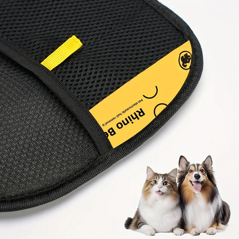 Large Pet Grooming Gloves – Static Hair Removal Deshedding Gloves for Cats & Dogs