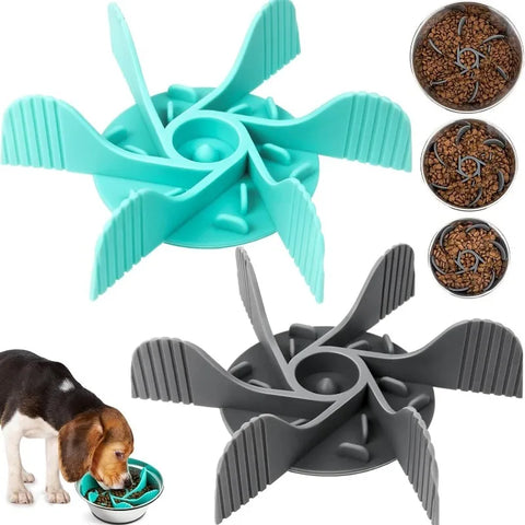 Slow Feeder Bowl Insert – Suction Cup Anti-Choking Pet Feeder