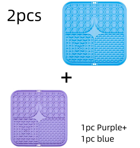 Pet Lick Mat for Dogs – Silicone Slow Feeder & Bath Distraction Mat