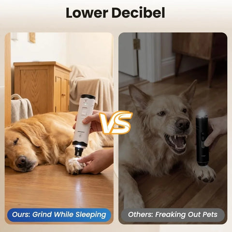 Rechargeable Electric Pet Nail Grinder – USB Cat & Dog Nail Trimmer