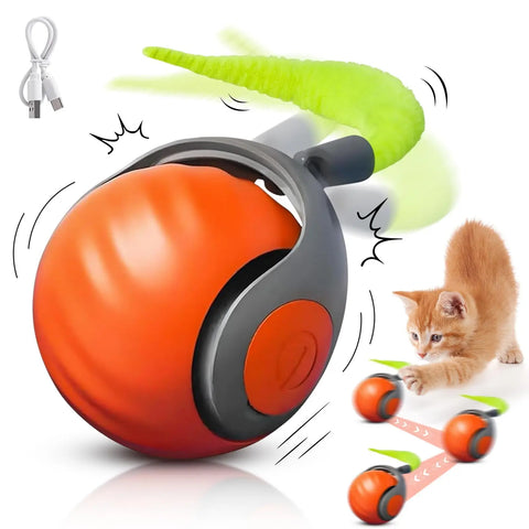 Speedy Tail 2.0 Interactive Cat Toy – USB Rechargeable Motion Ball