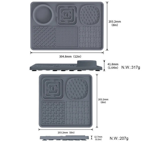 Silicone Pet Lick Mat – Anti-Choking Slow Feeder with Suction Cup